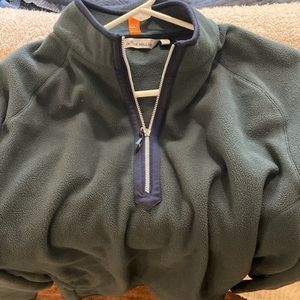 Peter Millar Quarter Zip Fleece XL Forest Green